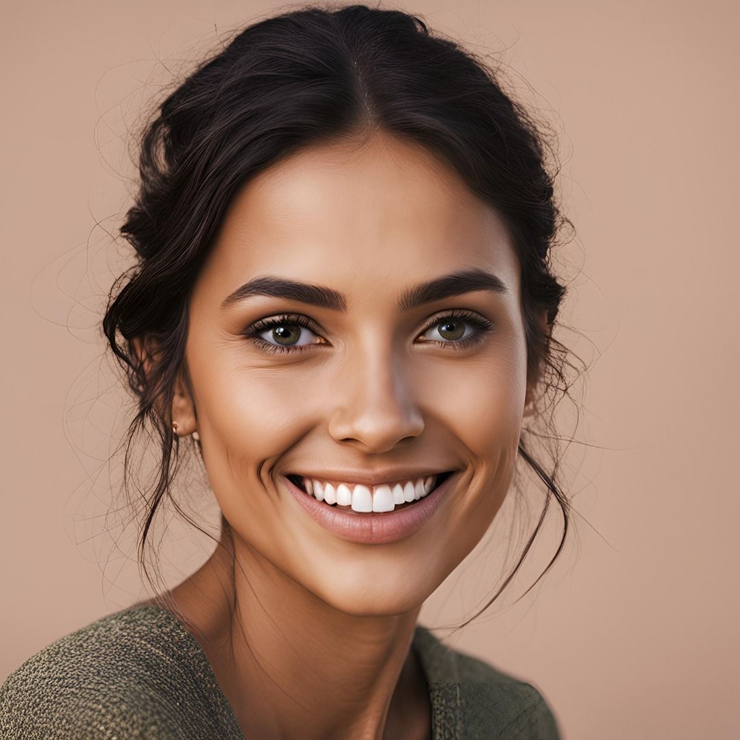 Fitzpatrick Skin Type IV - Olive skin, rarely burns, tans easily to a moderate brown; typically has dark brown hair and dark brown eyes.